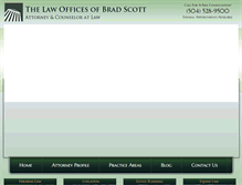 Tablet Screenshot of bradscottlaw.com